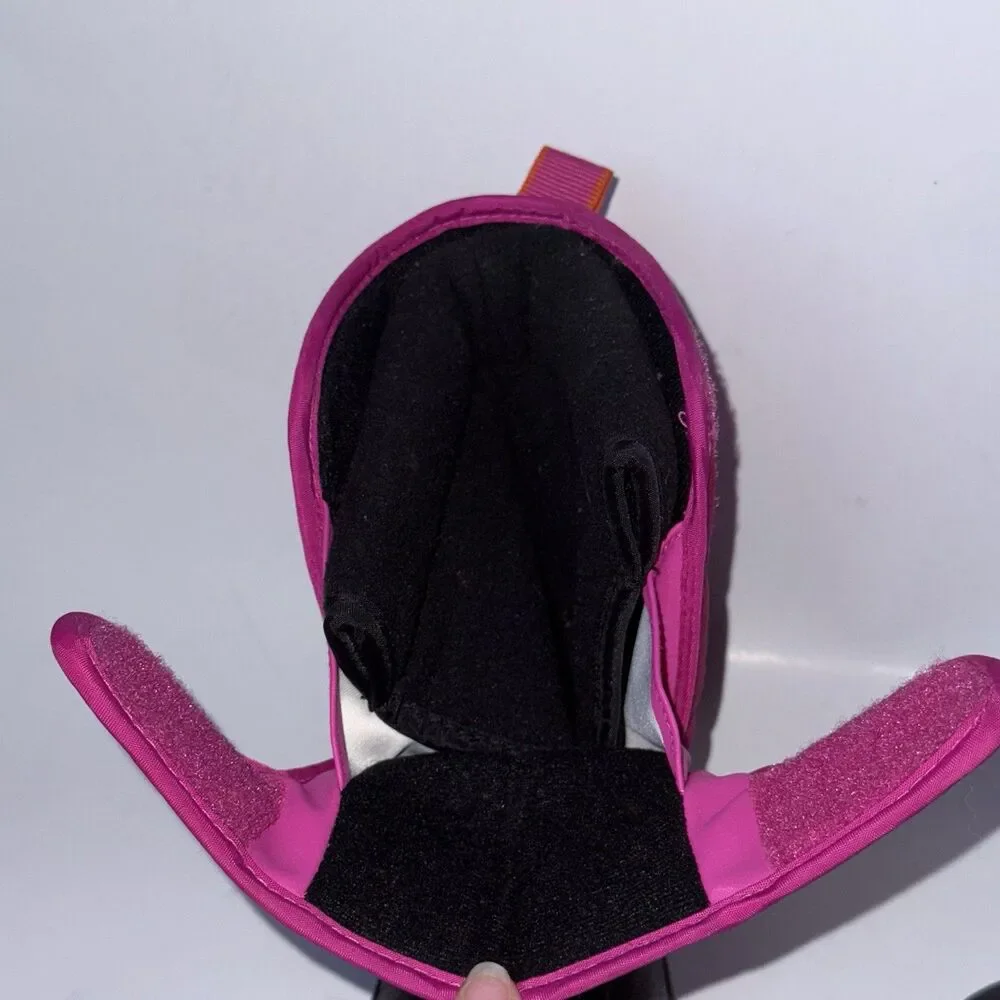 Polo Ralph Lauren Black & Pink Hamilten II EZ Girls Snow Boots Size 10